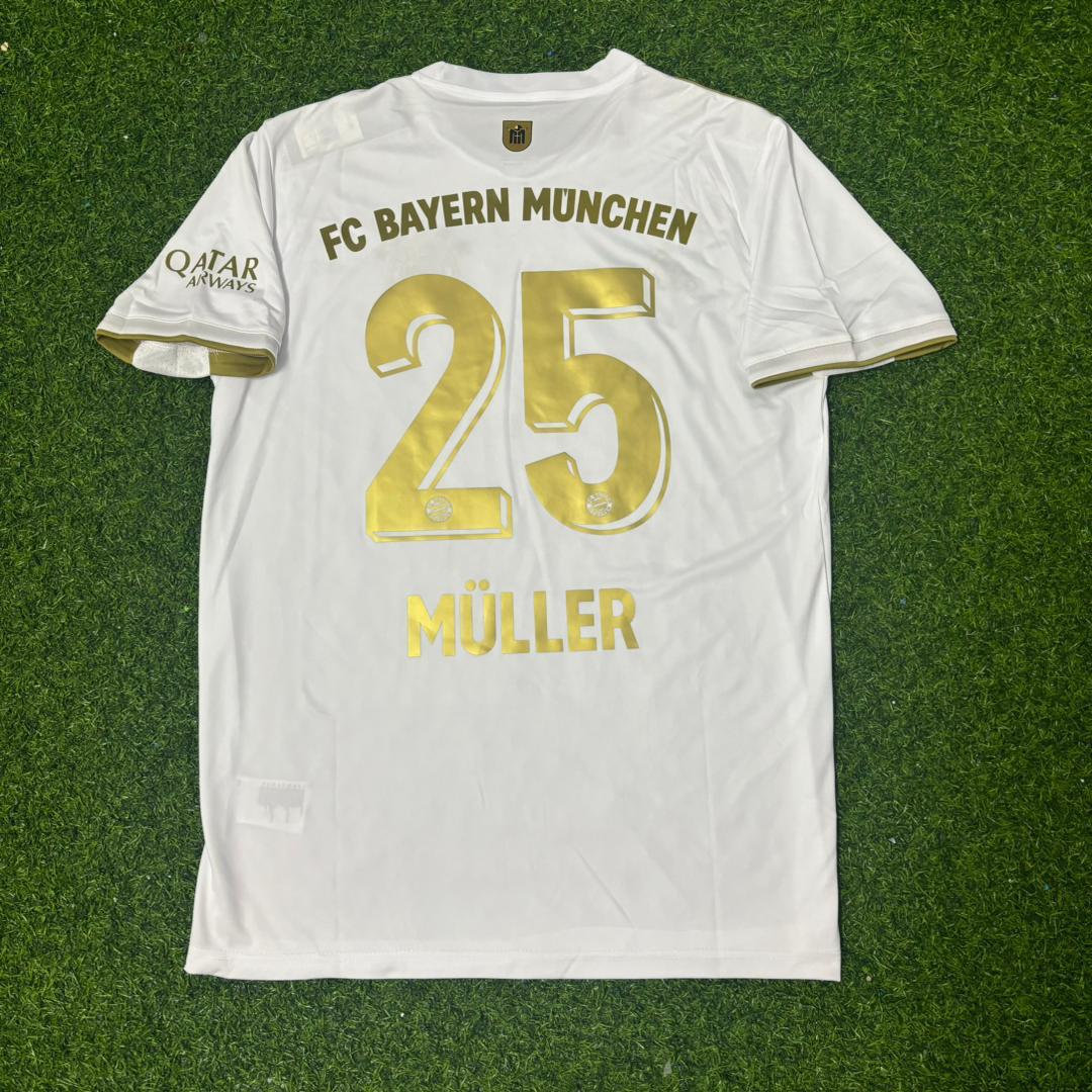 Thomas Müller #25 FC Bayern München 125 Years Anniversary Special-Edition White Jersey