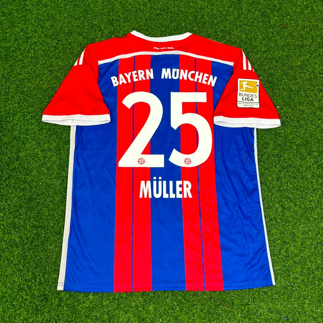 Thomas Müller #25 Bayern Munich 2014 2015 Home Retro Patch Jersey
