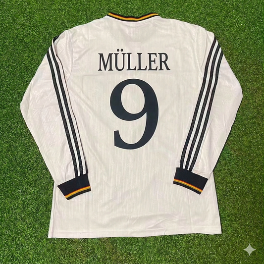 Gerd Müller #9 Germany Long Sleeve Retro Football Jersey Kit