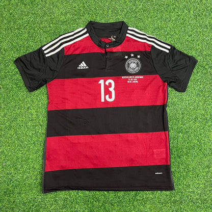 Thomas Müller Germany Deutschland 2014 World Cup Brazil Black Red Retro Jersey Trikot Soccer Shirt