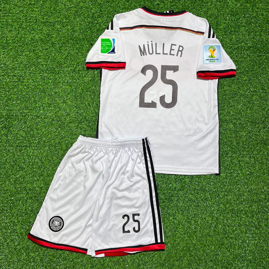 Thomas Müller Germany 2014 World Cup Retro Kids Football Jersey