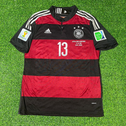 Thomas Müller Germany Deutschland 2014 World Cup Brazil Black Red Retro Jersey Trikot Soccer Shirt