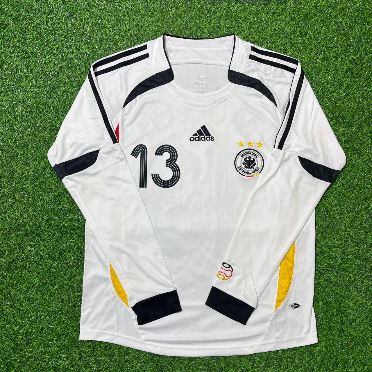 Thomas Müller Germany World Cup Long Sleeve White Retro Football Jersey