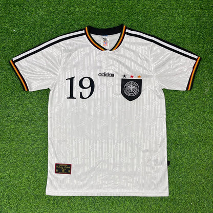 Thomas Strunz Deutschland EM 1996 Finale Heim Retro Fußballtrikot Set