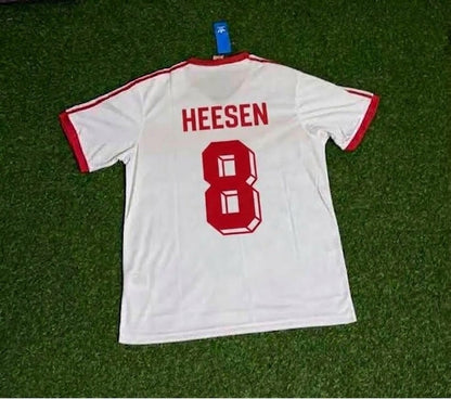 Thomas Von Heesen #8 Hamburger SV Retro Heimtrikot 1983 Weiß Fußball Trikot