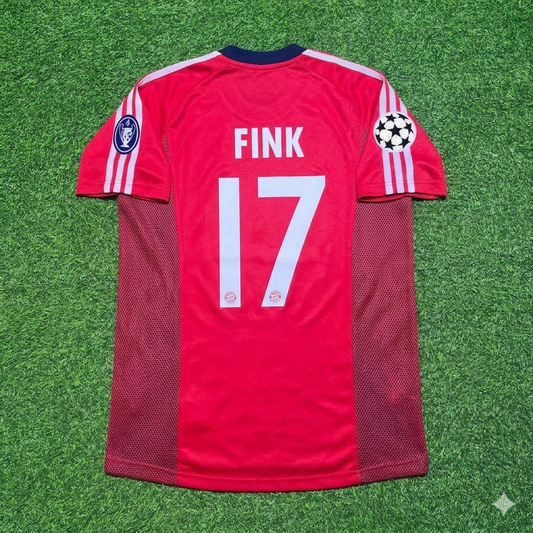 Thorsten Fink Bayern München 2002/2003 Season Home Red Retro Jersey
