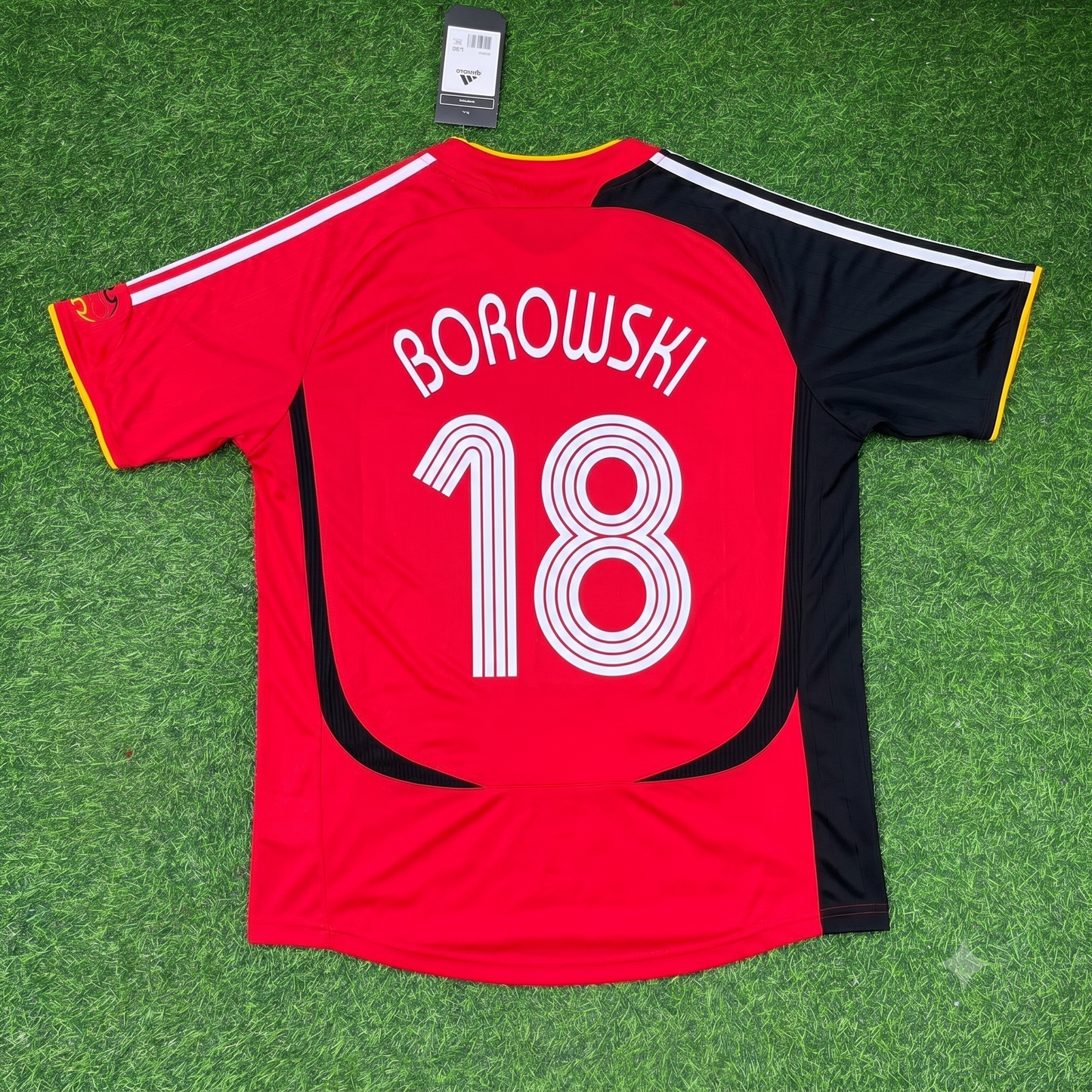 Tim Borowski Germany 2006 World Cup Away Red Black Retro Football Jersey