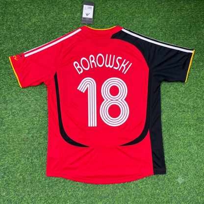 Tim Borowski Germany 2006 World Cup Away Red Black Retro Football Jersey