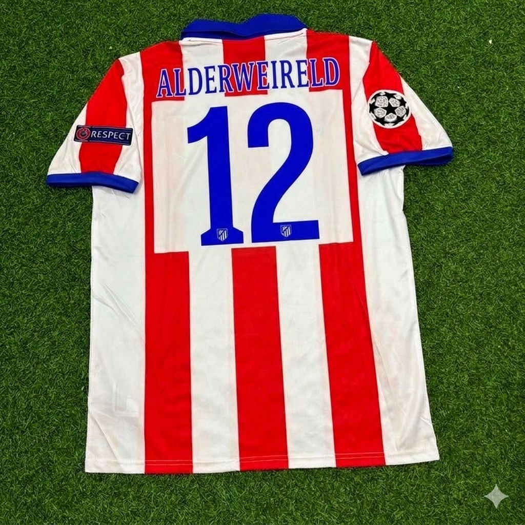 Toby Alderweireld 12- Atlético Madrid 2014 Champions League Final Retro Football Jersey