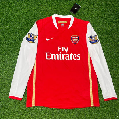 Tomáš Rosický #7 Arsenal 2006-2007 Home Long Sleeve Retro Football Jersey