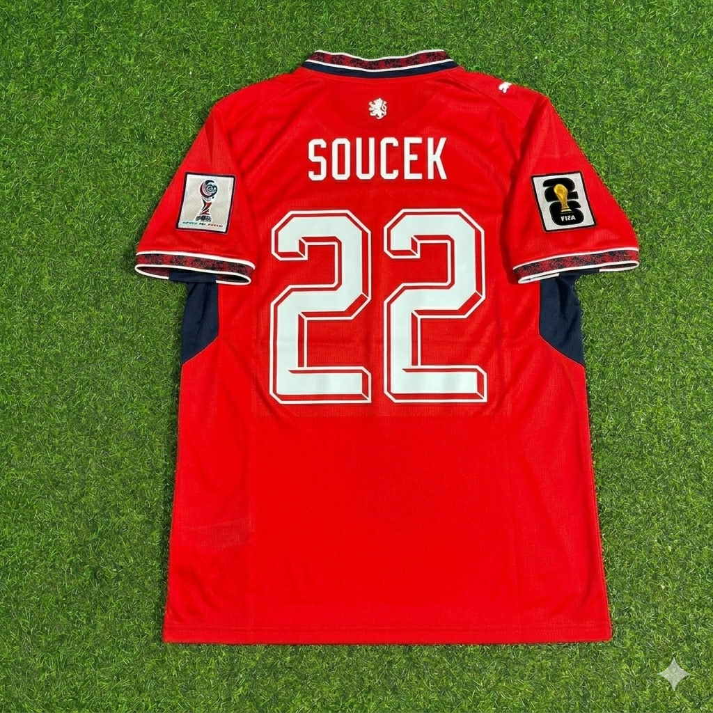 Tomáš Souček #22 Czech Republic Czechia 2026 World Cup Football Jersey