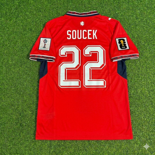 Tomáš Souček #22 Czech Republic Czechia 2026 World Cup Football Jersey