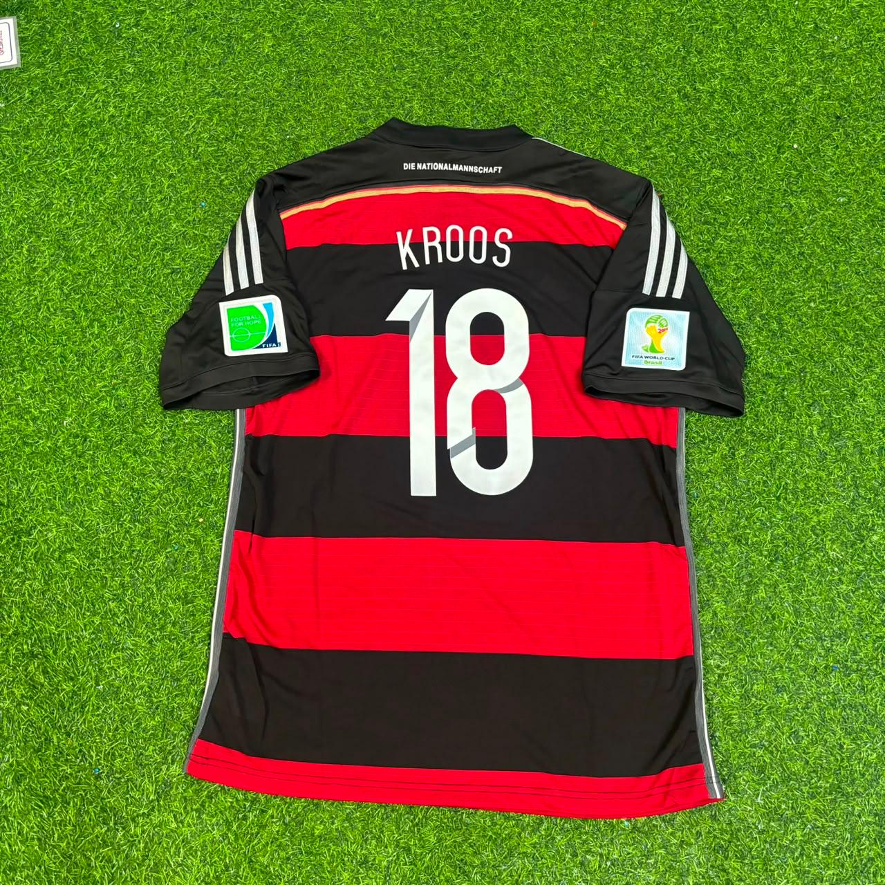 Toni Kroos Germany Deutschland 2014 World Cup Brazil Black Red Retro Jersey Trikot Soccer Shirt