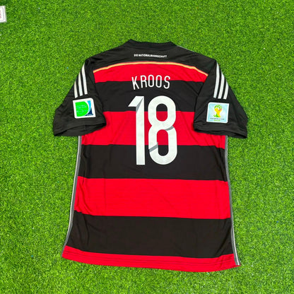Toni Kroos Germany Deutschland 2014 World Cup Brazil Black Red Retro Jersey Trikot Soccer Shirt