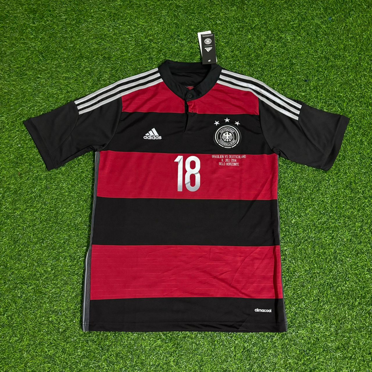 Toni Kroos Germany Deutschland 2014 World Cup Brazil Black Red Retro Jersey Trikot Soccer Shirt