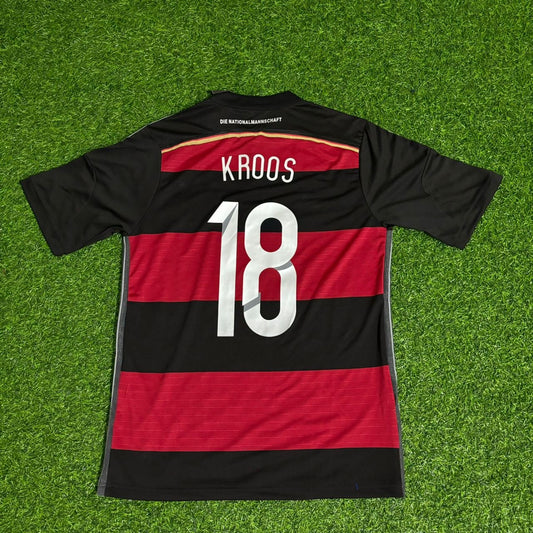 Toni Kroos Germany Deutschland 2014 World Cup Brazil Black Red Retro Jersey Trikot Soccer Shirt