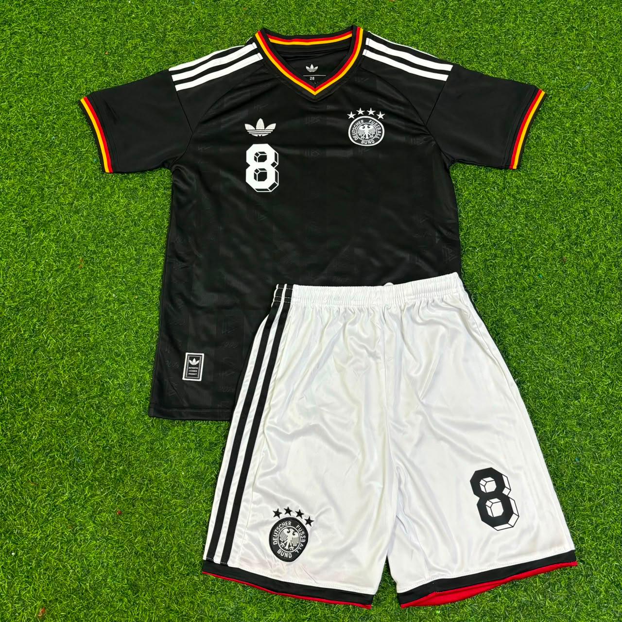 Toni Kroos Germany 2014 World Cup Kids Special Edition Black Retro Football Jersey
