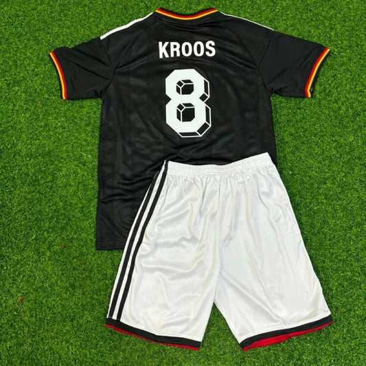 Toni Kroos Germany 2014 World Cup Kids Special Edition Black Retro Football Jersey
