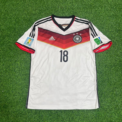 Toni Kroos - Germany Deutschland 2014 World Cup White Retro Kit Jersey Trikot Maillot Soccer Shirt