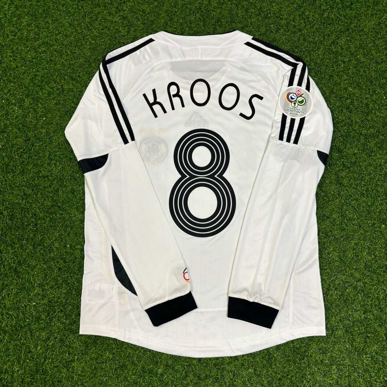 Toni Kroos Germany World Cup Long Sleeve White Retro Football Jersey