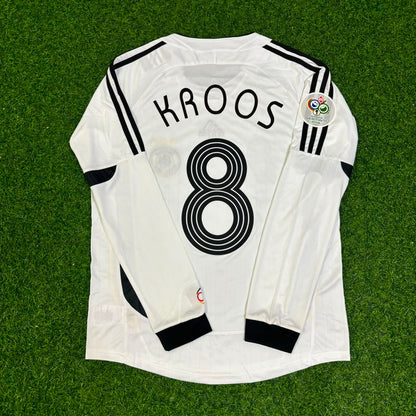 Toni Kroos Germany World Cup Long Sleeve White Retro Football Jersey