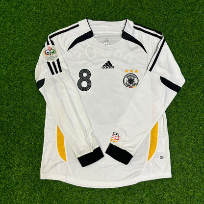 Toni Kroos Germany World Cup Long Sleeve White Retro Football Jersey