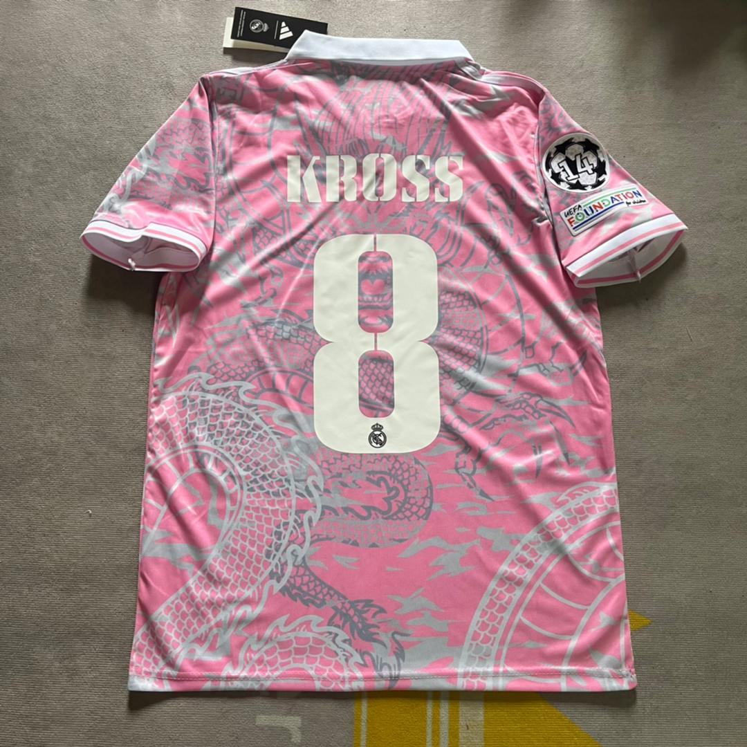 Kros Real Madrid Pink Dragon Spezialtrikot Maillot Trikot Maglia