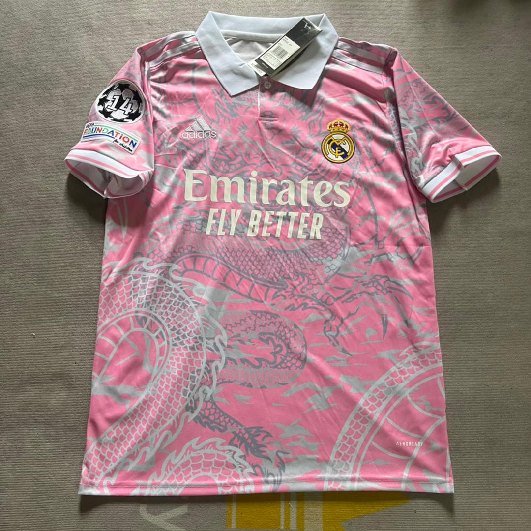 Kros Real Madrid Pink Dragon Spezialtrikot Maillot Trikot Maglia