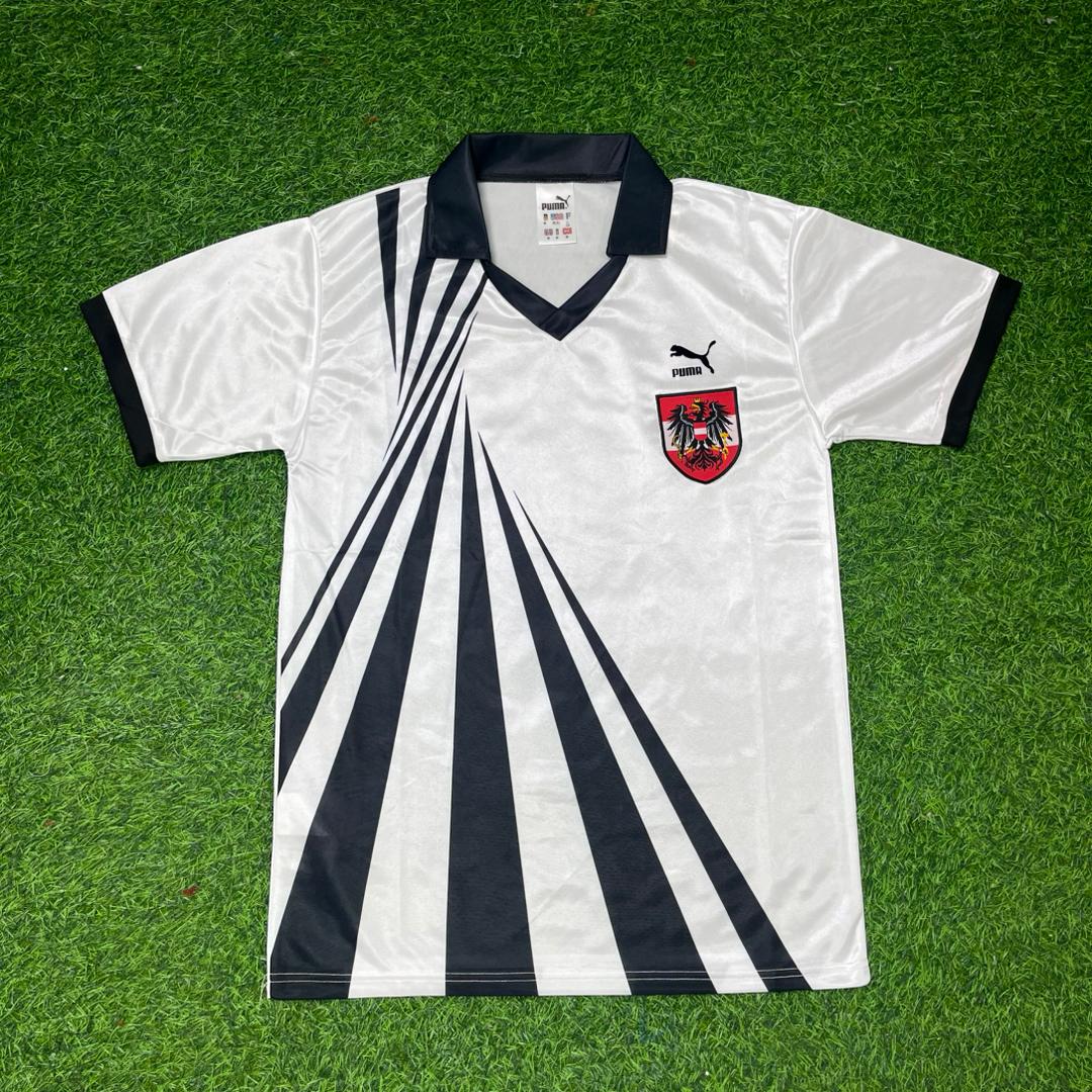 David Alaba Austria White Retro Football Jersey
