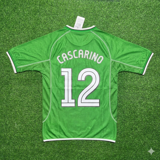 Tony Cascarino Ireland Retro Green Football Jersey