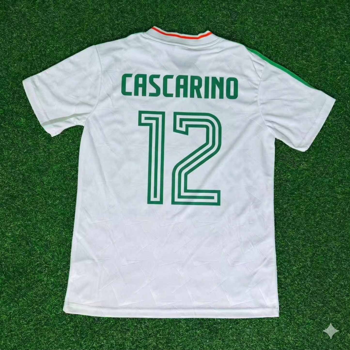 Tony Cascarino Ireland White Legendary Anniversary Retro Football Jersey Kit