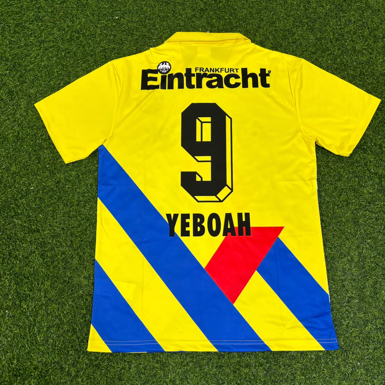 Tony Yeboah Eintracht Frankfurt 1993/1996 Retro Yellow Football Jersey