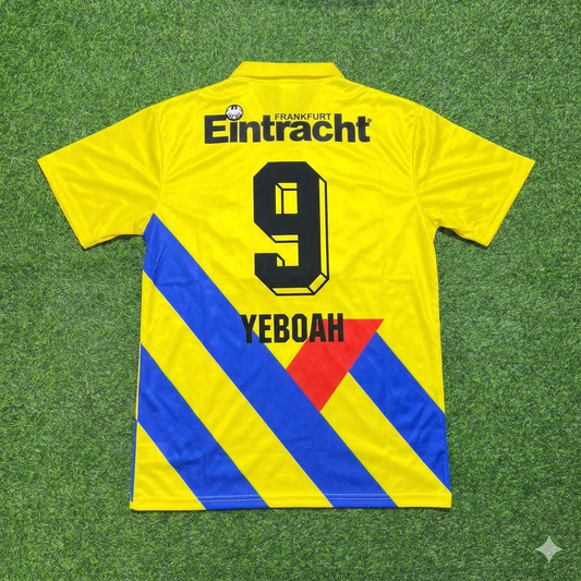 Tony Yeboah Eintracht Frankfurt 1993/1996 Retro Yellow Football Jersey
