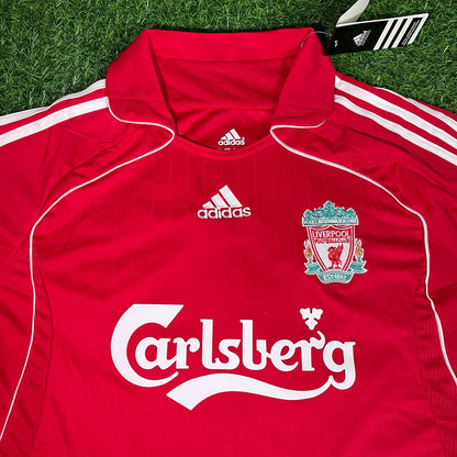 Fernando Torres Liverpool 2007-2008 Red Retro Kit Jersey Trikot Maillot Soccer Shirt