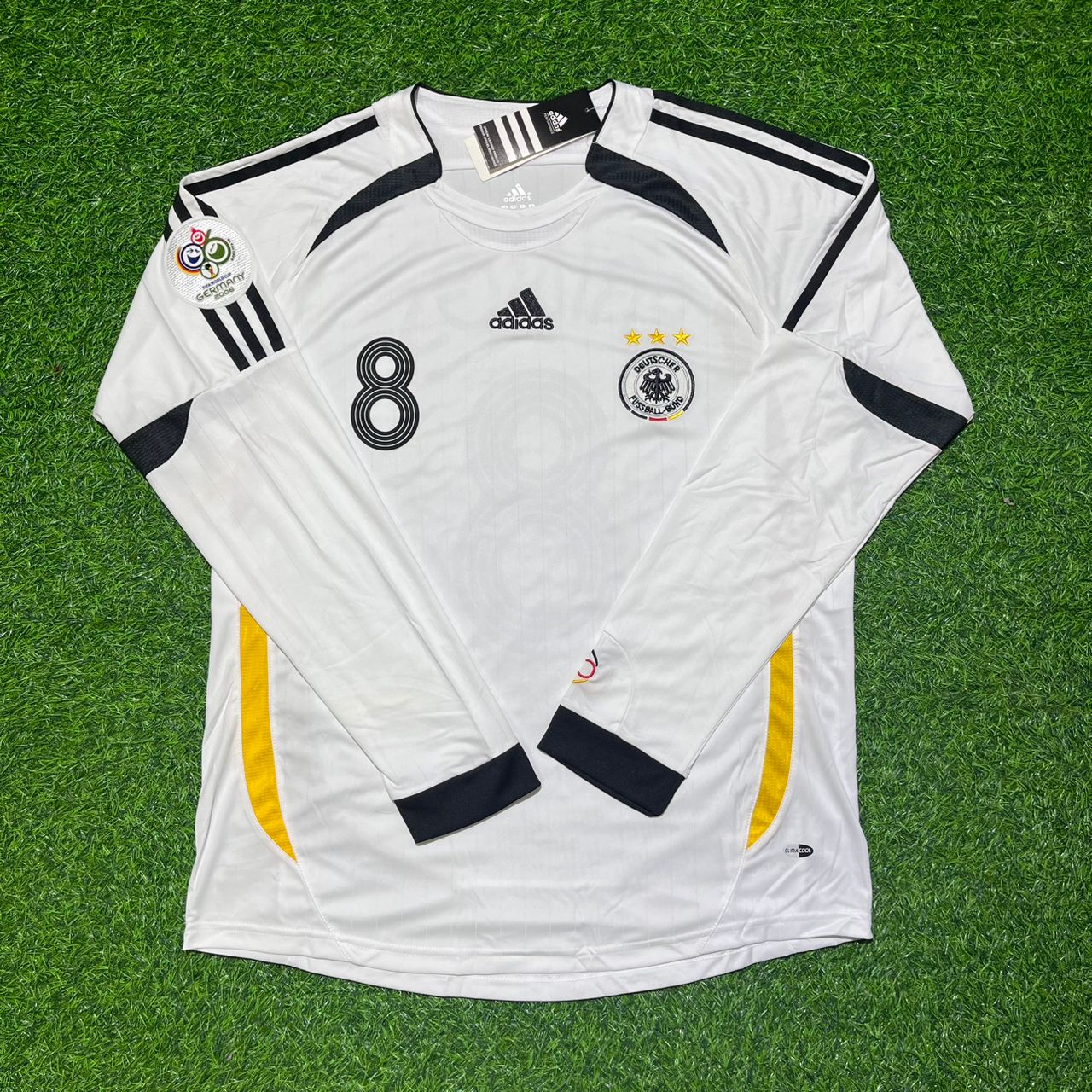 Torsten Frings Germany 2006 World Cup Long Sleeve White Football Jersey