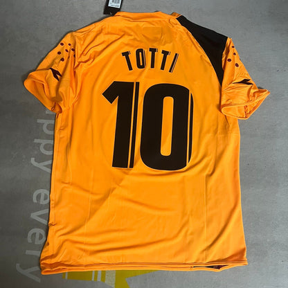 Francesco Totti 2005-2006 Orange Retro Football Jersey