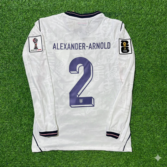 Trent Alexander-Arnold 2- England 2026 World Cup Long Sleeve Kit Jersey Trikot Maillot