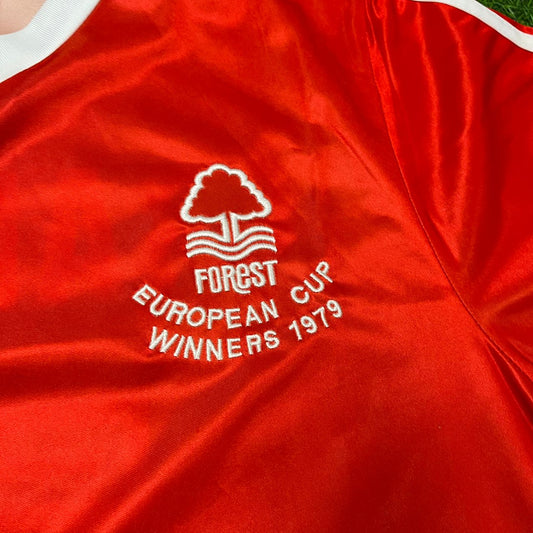 Nottingham Forest 1977-1980 European Cup Final Winners Red Home Retro Jersey
