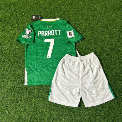 Troy Daniel Parrott Ireland Éire Green 2026 World Cup Kids Football Jersey Kit