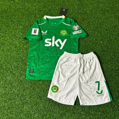 Troy Daniel Parrott Ireland Éire Green 2026 World Cup Kids Football Jersey Kit