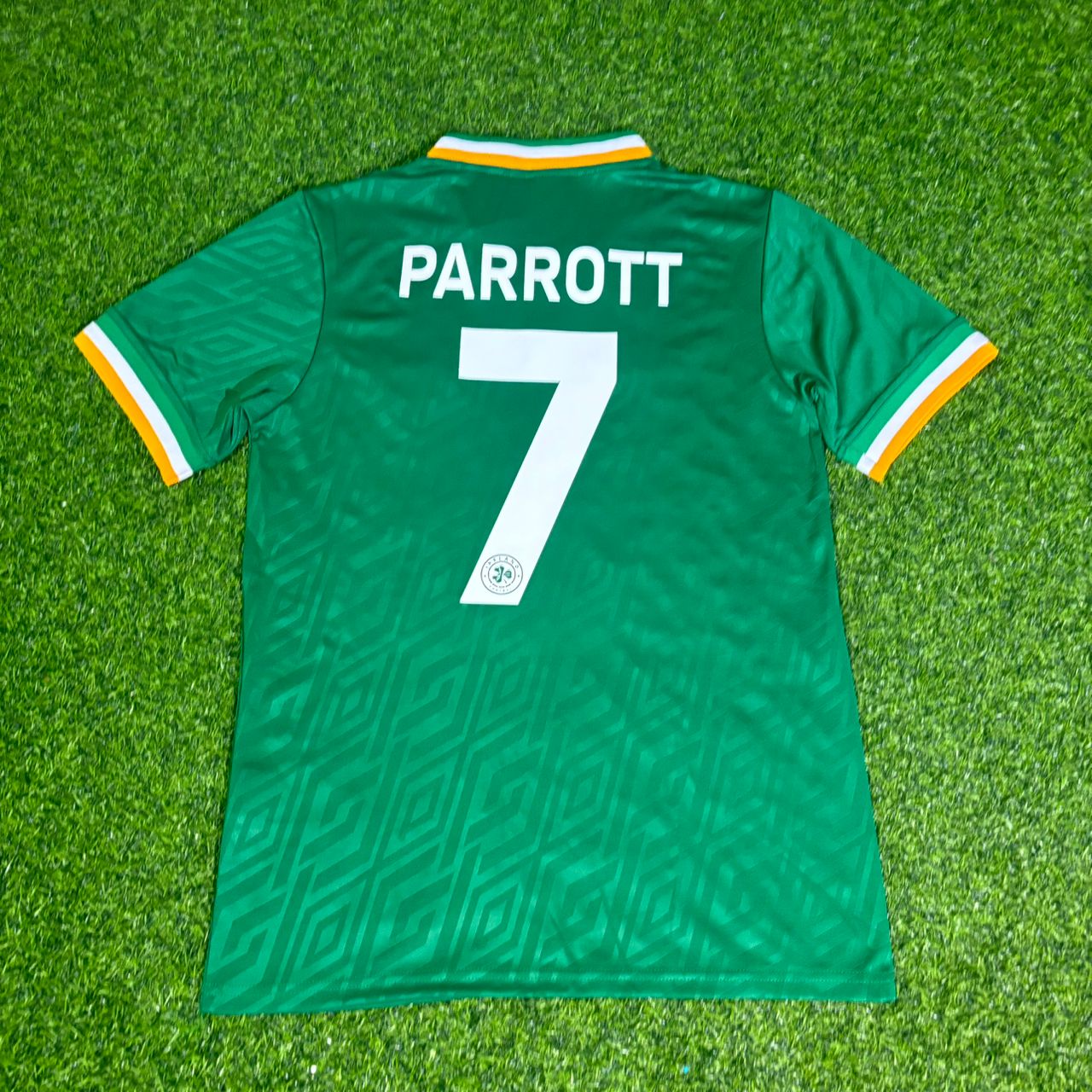 Troy Parrott #7 Ireland Vintage Special Edition Green Football Jersey