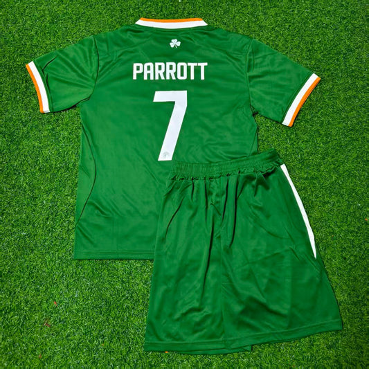 Troy Parrott Ireland 2026 Kids New Season Green Football Jersey