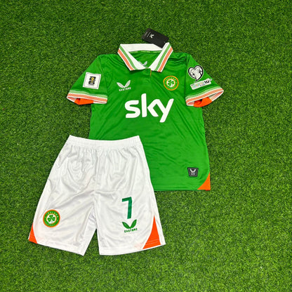 Troy Parrott Ireland Éire Green 2026 World Cup Kids Football Jersey