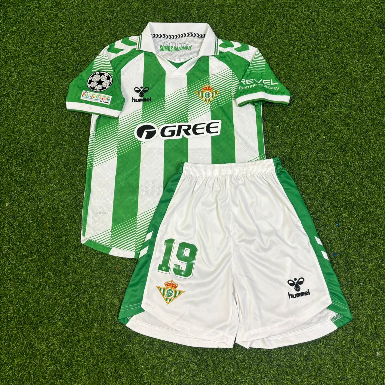 Troy Parrott Real Betis 2027 Home New Season Green White Kids Football Jersey Trikot Maillot