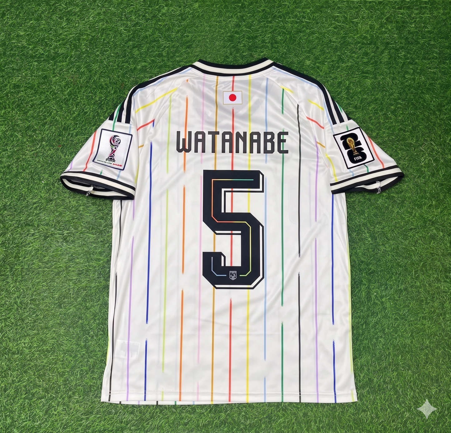 Tsuyoshi Watanabe Japan 2026 World Cup Away White Football Jersey Trikot Maillot