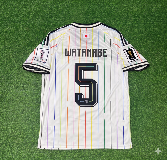 Ao Tanaka Japan 2026 World Cup Away White Football Jersey Trikot Maillot