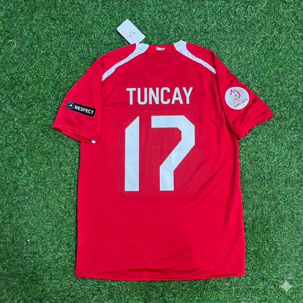 Tuncay Şanlı #17 Türkiye Euro 2008 Turkey Retro Football Jersey