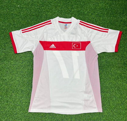 Tugay Kerimoglu Türkiye 2002 World Cup White Retro Football Jersey