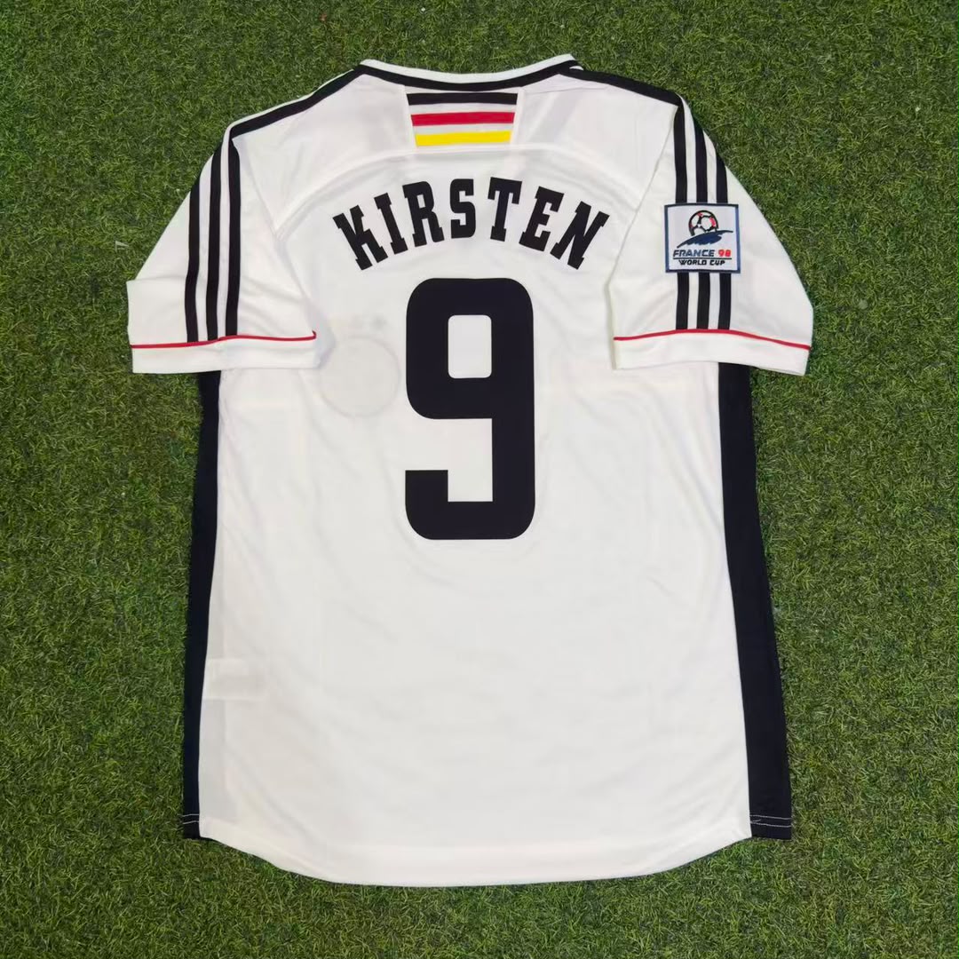 Ulf Kirsten Deutschland 1998 Weltmeisterschaft Retro Fußballtrikot