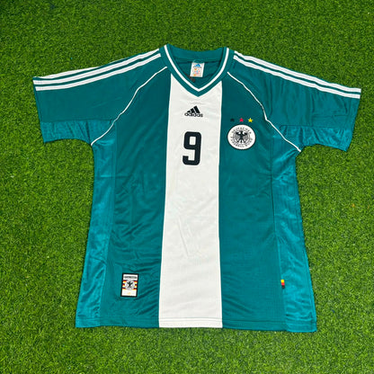 Ulf Kirsten Germany 1998 World Cup Away Retro Football Jersey